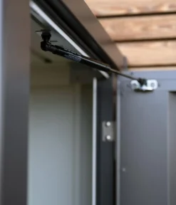 biohort Gartenschränke & Minigaragen - Terrassenschrank Julia L, ca. B77,7/H140,2/T87 cm Dunkelgrau