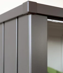 biohort Gartenschränke & Minigaragen - Terrassenschrank Julia L HIGH, ca. B77,7/H180,9/T87 cm Dunkelgrau