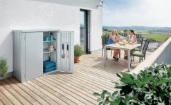 biohort Terrassenschrank Romeo® Silber Sale