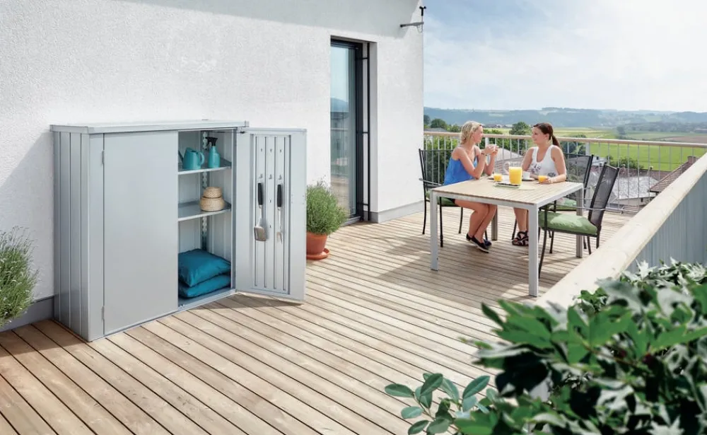 biohort Terrassenschrank Romeo® Silber Sale