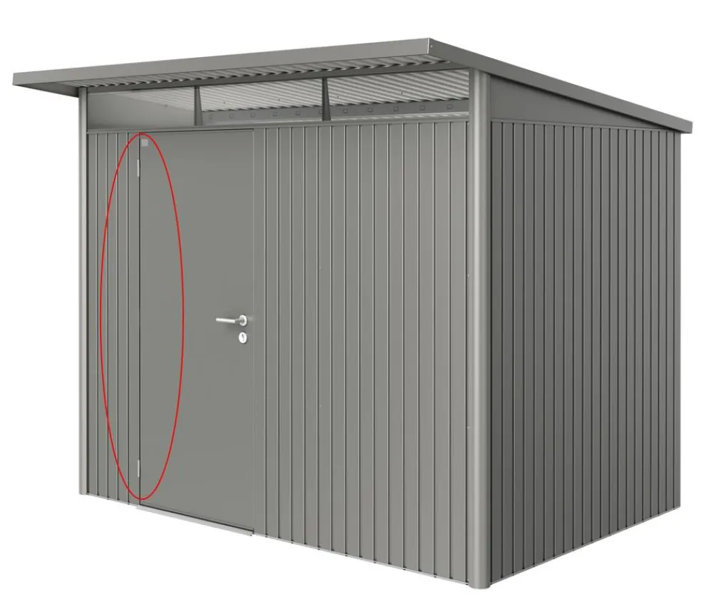 biohort Fenster & Türen - Türanschlag links passend für Gerätehäuser HighLine, Panorama und AvantGarde