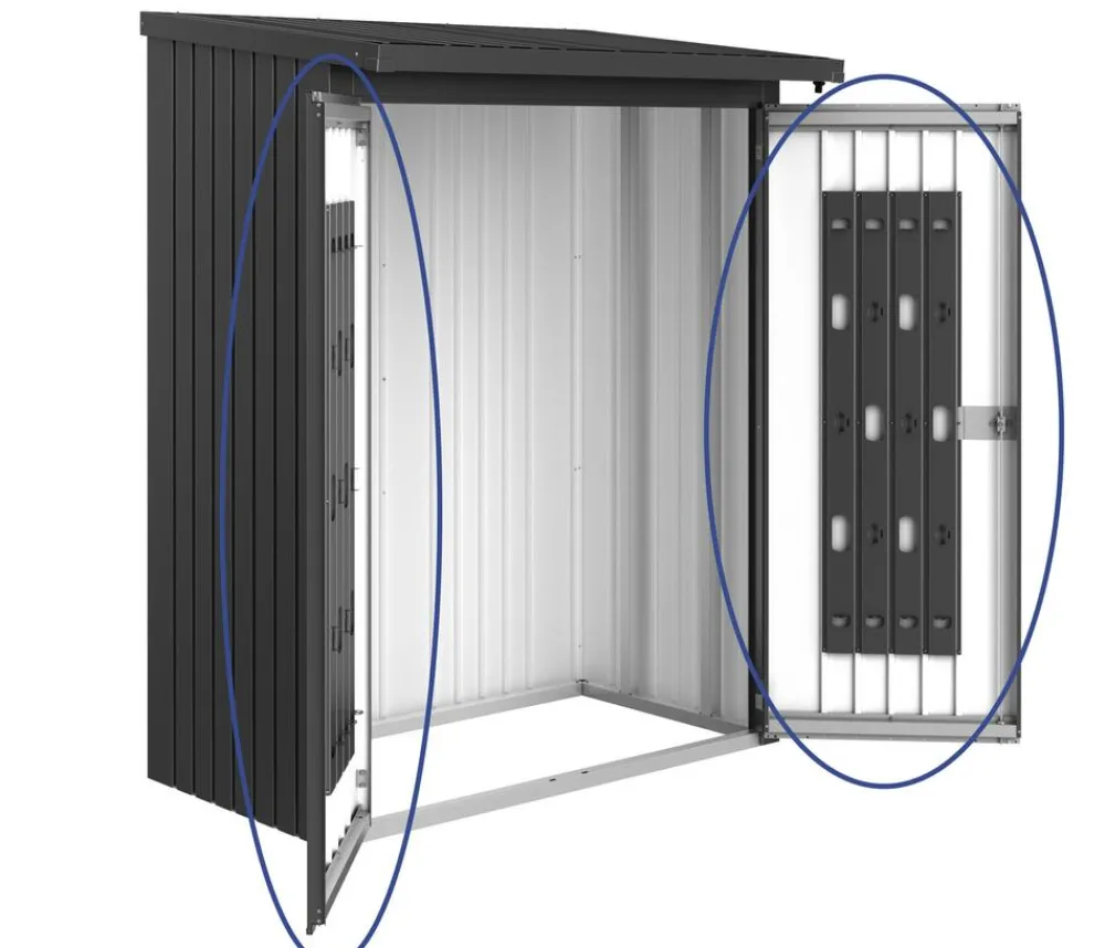 biohort Kaminholzregale > Türpaket WoodStock® 150