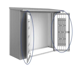 biohort Türpaket WoodStock® 230 Silber Hot