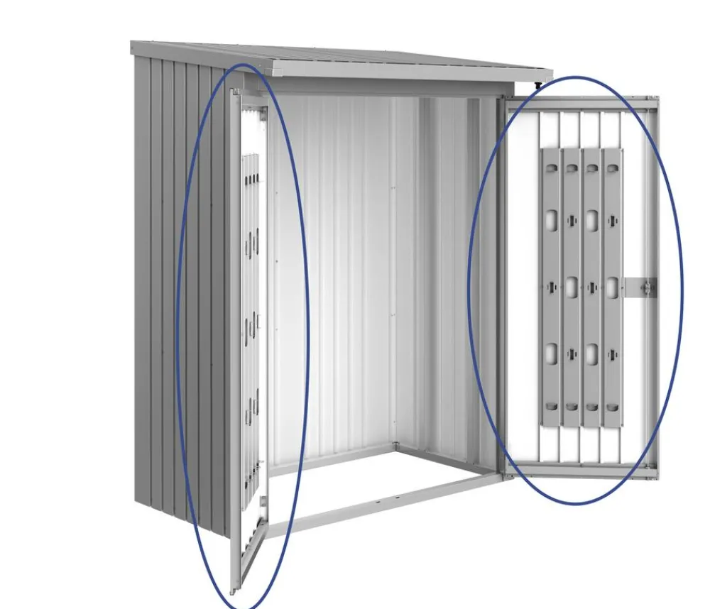biohort Türpaket WoodStock® 150 Silber New