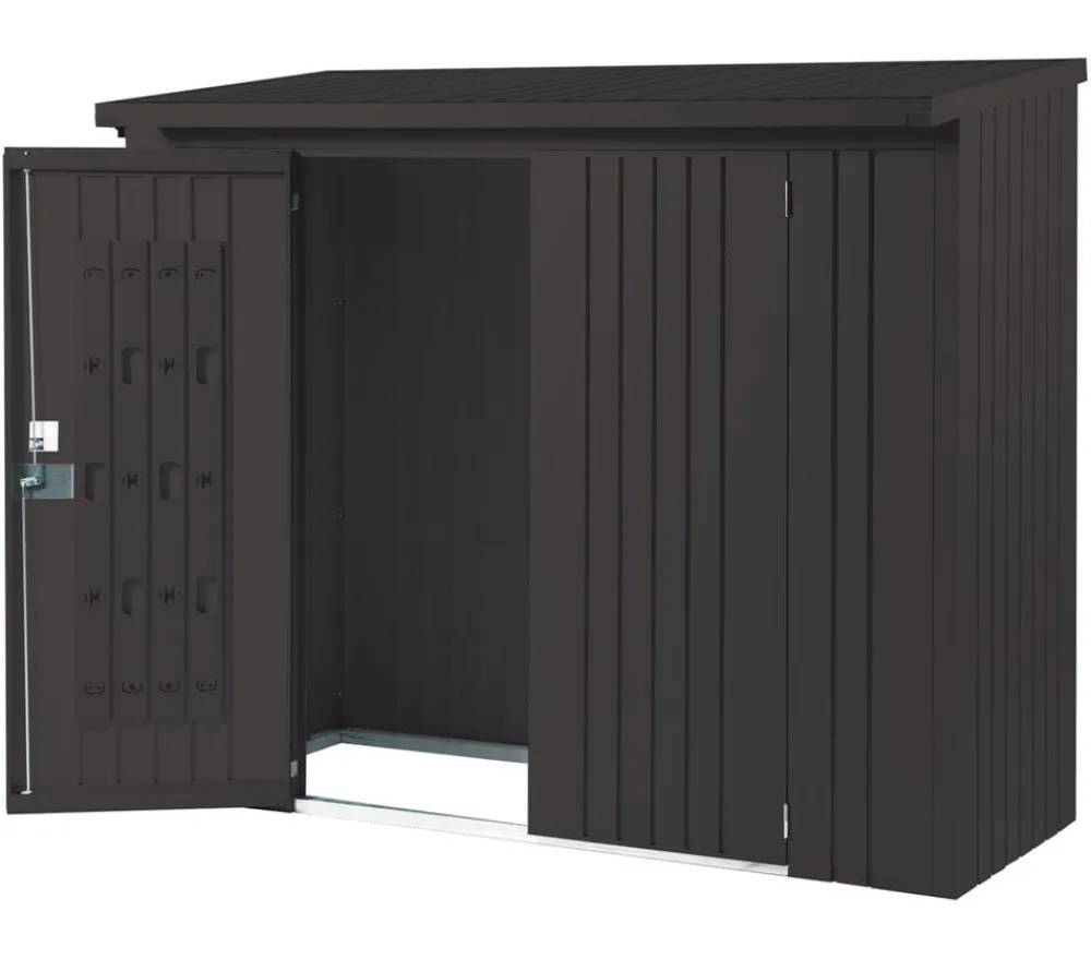 biohort Kaminholzregale - Türpaket WoodStock® 230 Dunkelgrau