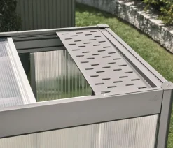 biohort Gewächshaus Zubehör - Wetterschutzblech für Gewächshaus Florentina Grau