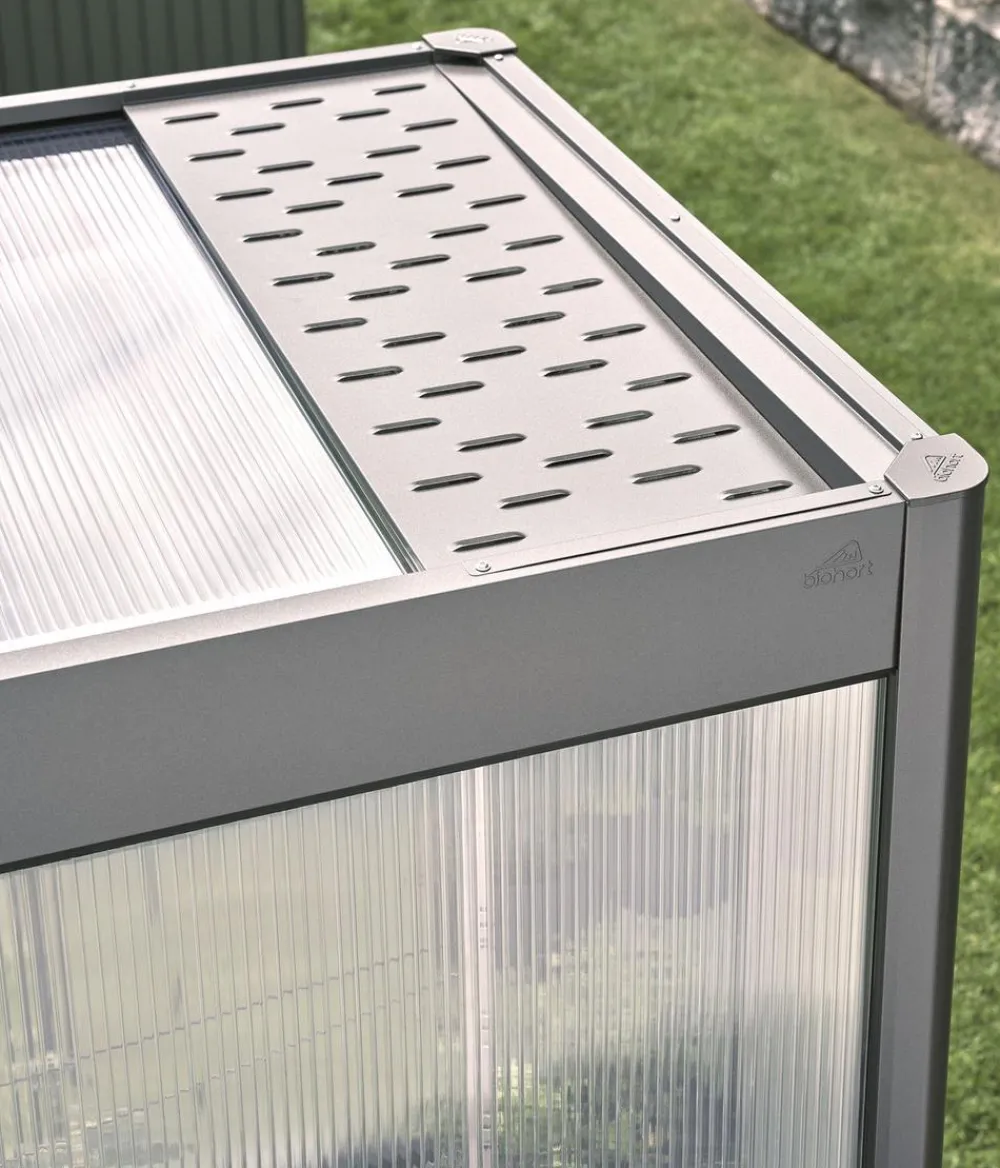biohort Gewächshaus Zubehör - Wetterschutzblech für Gewächshaus Florentina Grau
