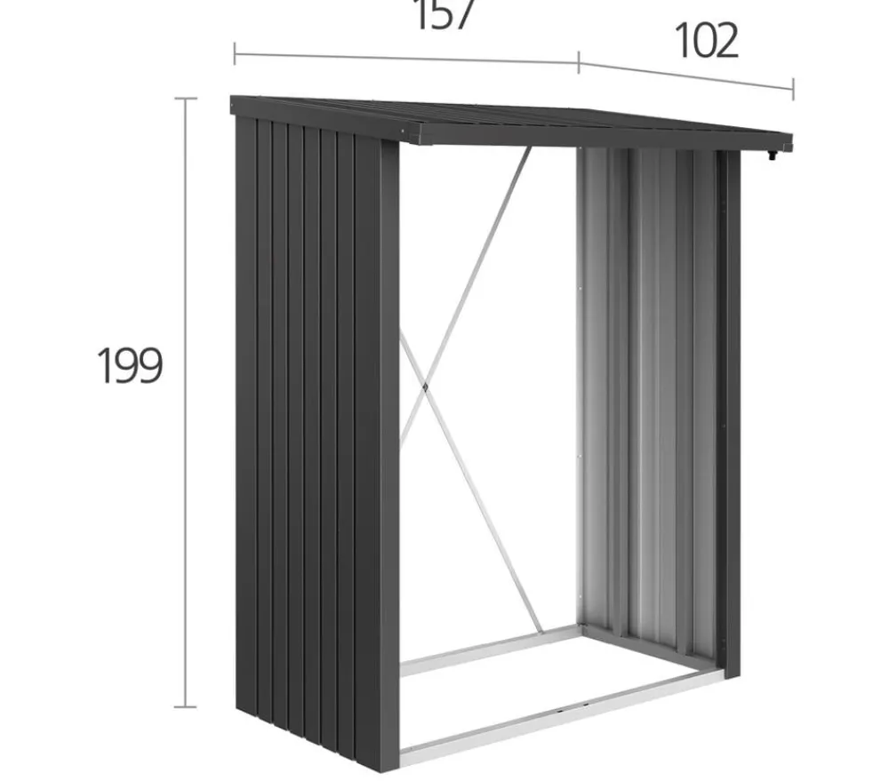 biohort Kaminholzregale > WoodStock® 150 für Kaminholz