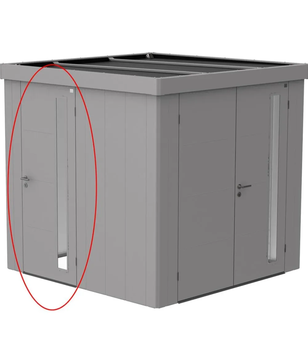 biohort Fenster & Türen - Zusatztür für Gerätehaus Neo Silber