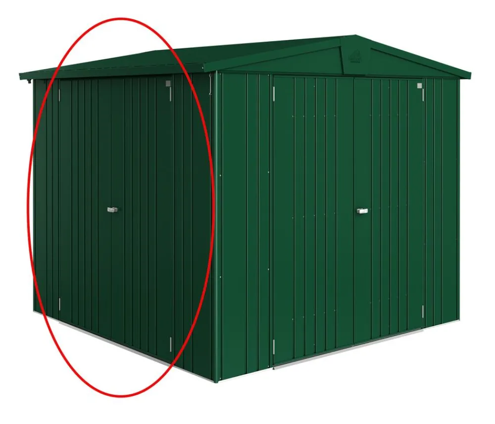 biohort Fenster & Türen - zusätzliche Doppeltür für Gerätehaus Europa Dunkelgrün