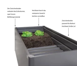 biohort Zwischenboden für Hochbeet 2x1 Dunkelgrau Sale
