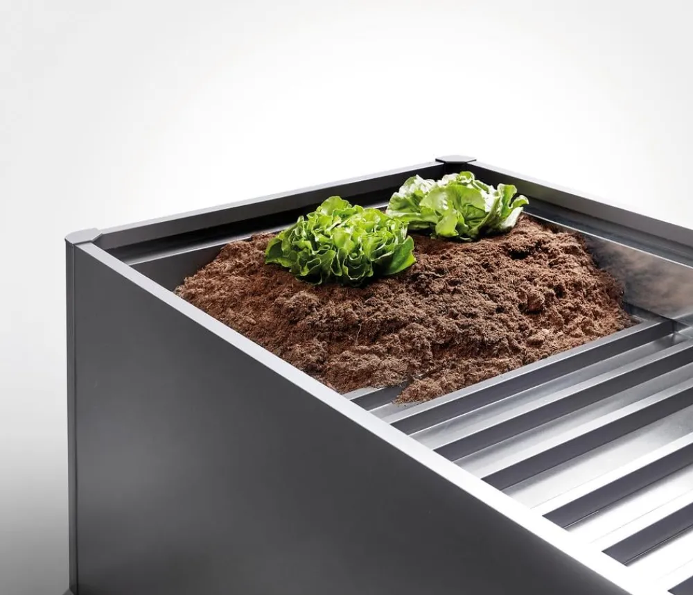 biohort Hochbeete & Frühbeete - Zwischenboden für HochBeet 2x0,5 Dunkelgrau