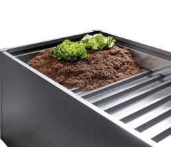 biohort Hochbeete & Frühbeete - Zwischenboden für Hochbeet 4x1, ca. B397/H3/T100 cm Dunkelgrau