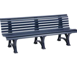 Blome Gartenbänke Kunststoff|4-Sitzer Gartenbänke - Bank Borkum, 4-Sitzer Blau
