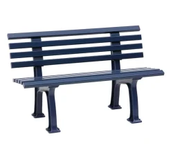 Blome 2-Sitzer Gartenbänke|Gartenbänke Kunststoff - Bank Ibiza, 2-Sitzer Blau