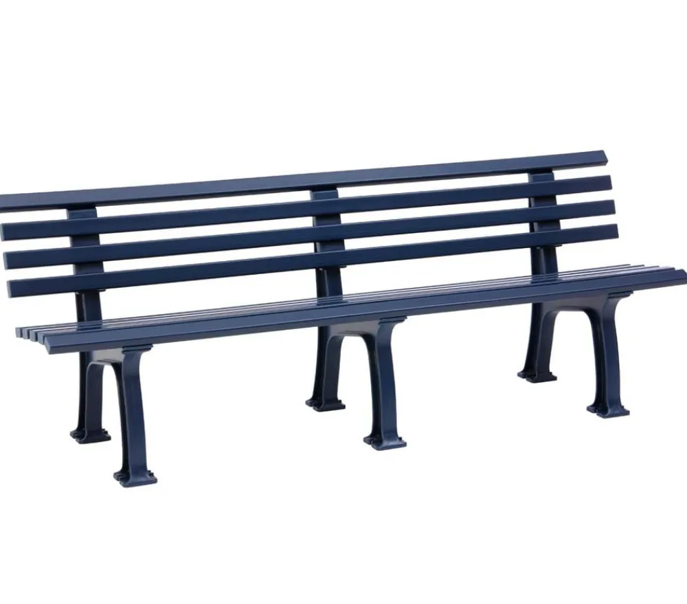 Blome Gartenbänke Kunststoff|4-Sitzer Gartenbänke - Bank Juist, 4-Sitzer Blau