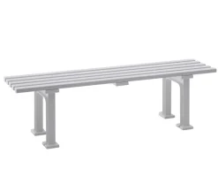 Blome 3-Sitzer Gartenbänke|Gartenbänke Kunststoff - Bank Mono I, 3-Sitzer Weiß