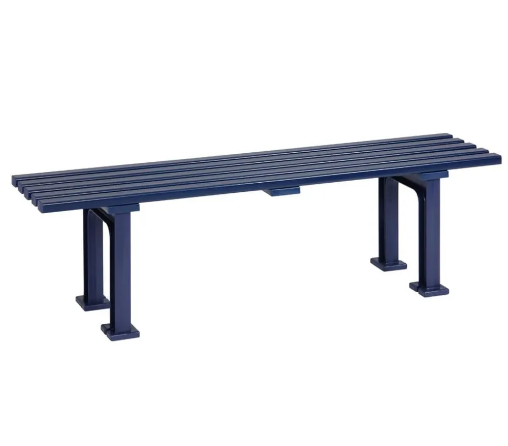 Blome 3-Sitzer Gartenbänke|Gartenbänke Kunststoff - Bank Mono I, 3-Sitzer Blau