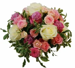 Dehner Blumenstrauß Rosenliebe, ca. Ø30 cm Discount