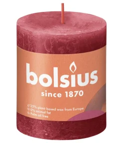 Bolsius Dekoartikel > Rustik Stumpenkerze Shine, zartes , ca. Ø6,8/H8 cm