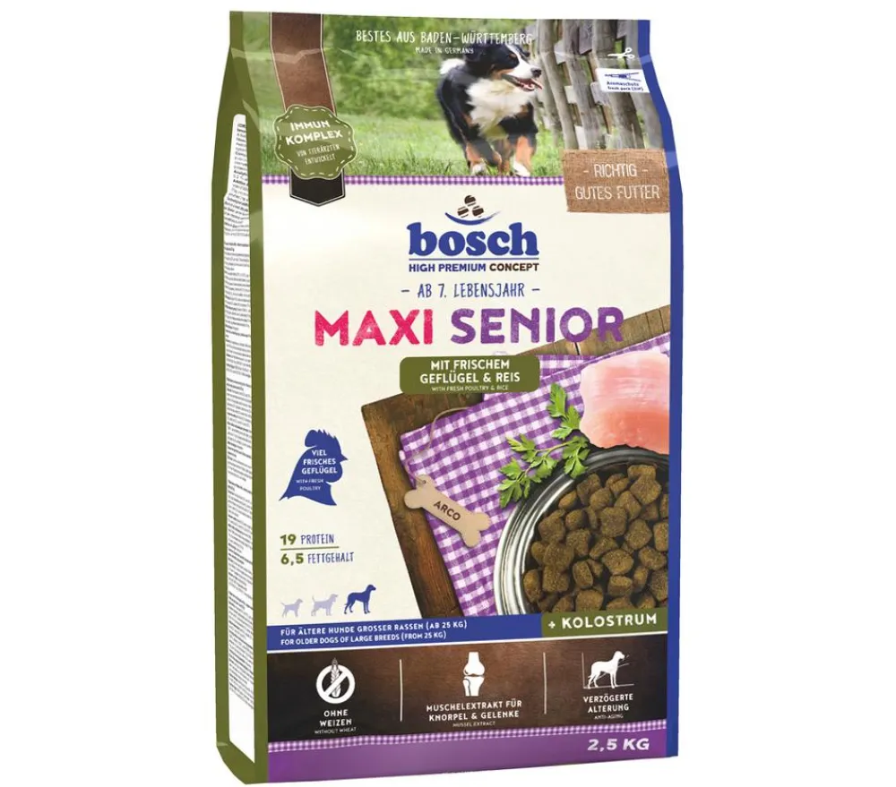 bosch Tiernahrung Trockenfutter Hund > bosch Trockenfutter für Hunde Maxi Senior
