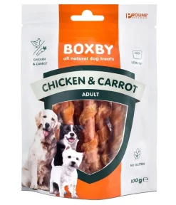 Boxby Hundeleckerlies > Hundesnack Chicken & Carrot, 100 g