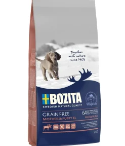Bozita Trockenfutter Hund - Trockenfutter für Hunde Grain Free Mother & Puppy XL, Elch