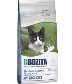 Bozita Trockenfutter Katze - Trockenfutter für Katzen Outdoor & Active Elk, Elch
