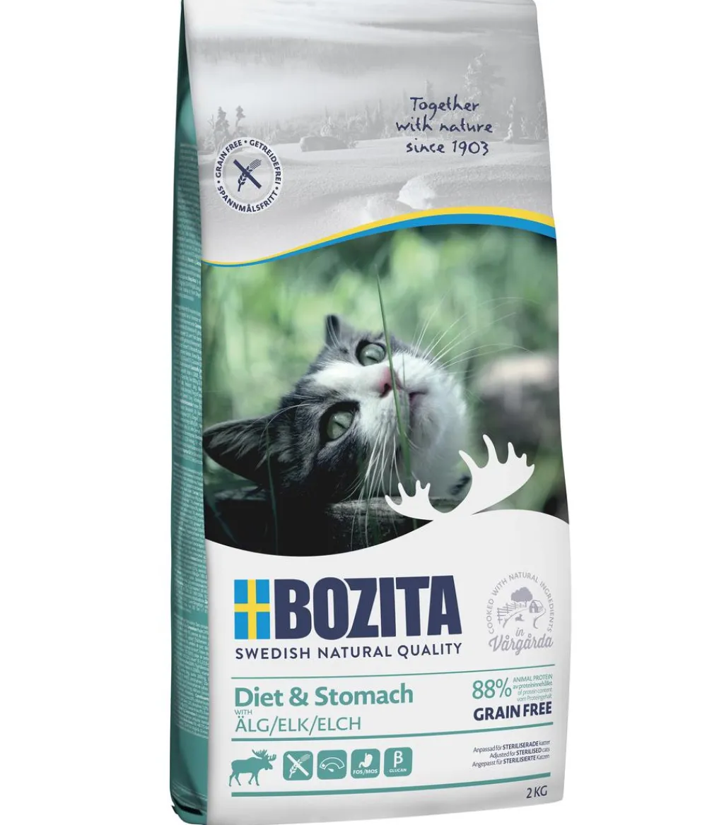 Bozita Trockenfutter Katze > Trockenfutter für Katzen Diet & Stomach Grain Free Elk, Elch