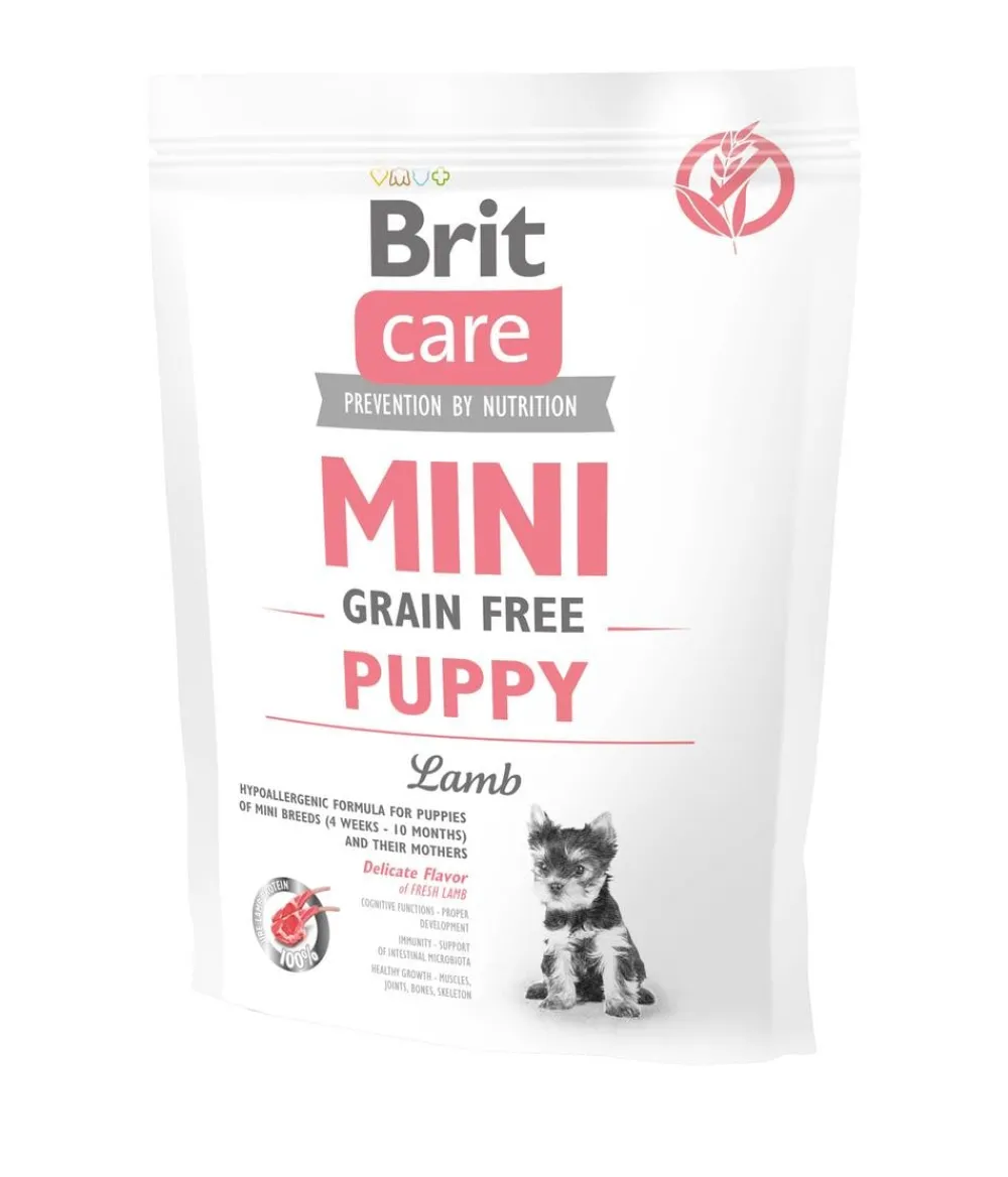 Brit care Trockenfutter Hund - Trockenfutter für Hunde Puppy Mini Junior, Lamm
