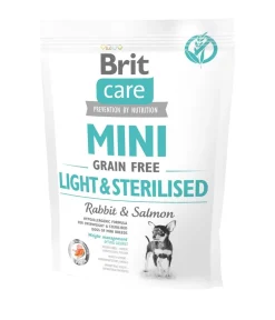 Brit care Trockenfutter Hund > Trockenfutter für Hunde Light & Sterilised Mini Adult, Kaninchen & Lachs