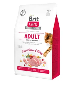 Brit care Trockenfutter für Katzen Activity Support Adult, Huhn & Truthahn Clearance