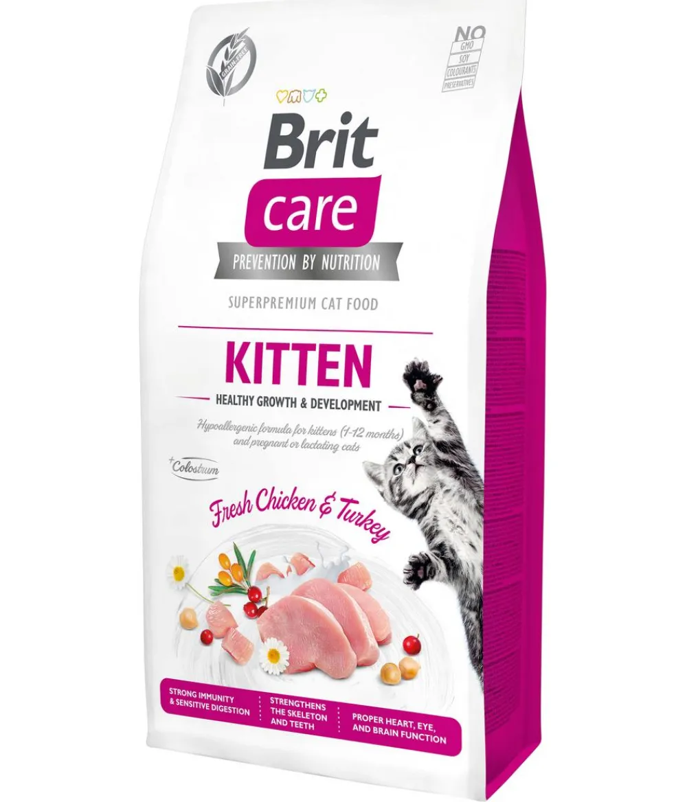 Brit care Trockenfutter Katze > Trockenfutter für Katzen, Kitten, Huhn & Truthahn