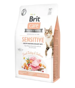 Brit care Trockenfutter für Katzen Sensitive Adult, Truthahn & Lachs Outlet