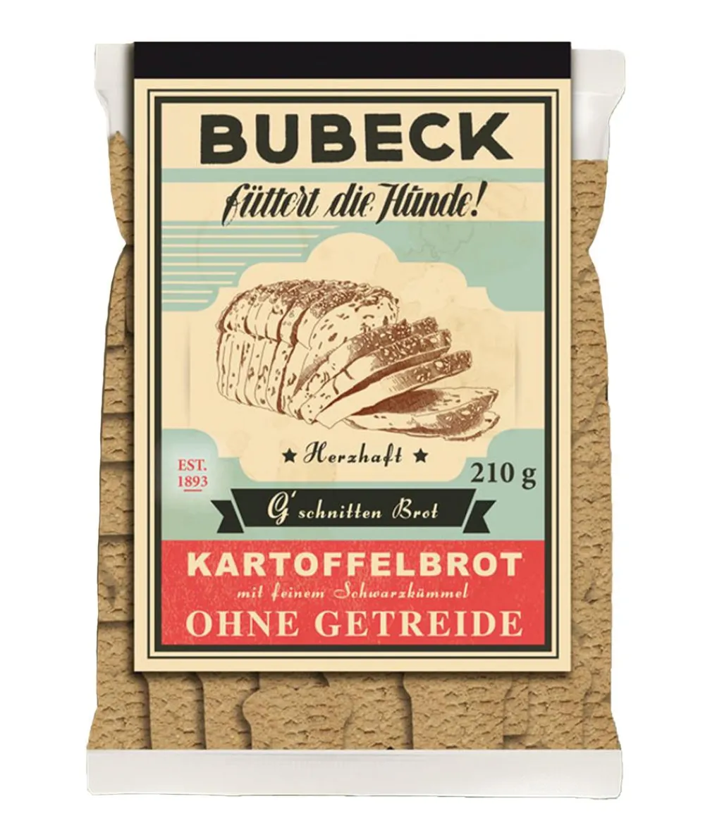 Bubeck Hundeleckerlies - Hundesnack G'schnitten Brot, 210 g
