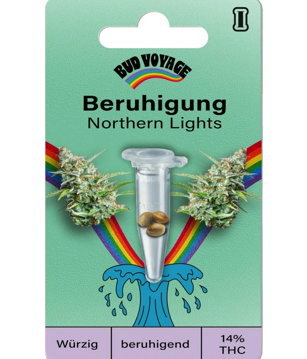 Bud Voyage Mehr Saatgut - Hanfsamen Beruhigung Northern Lights, 3 Stk.
