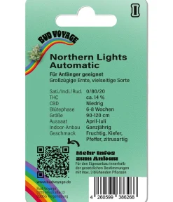 Bud Voyage Mehr Saatgut - Hanfsamen Beruhigung Northern Lights, 3 Stk.