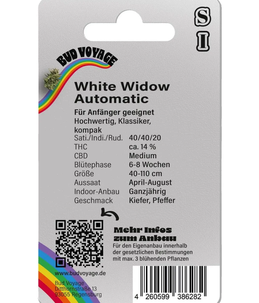 Bud Voyage Mehr Saatgut - Hanfsamen Klassiker White Widow, 3 Stk.