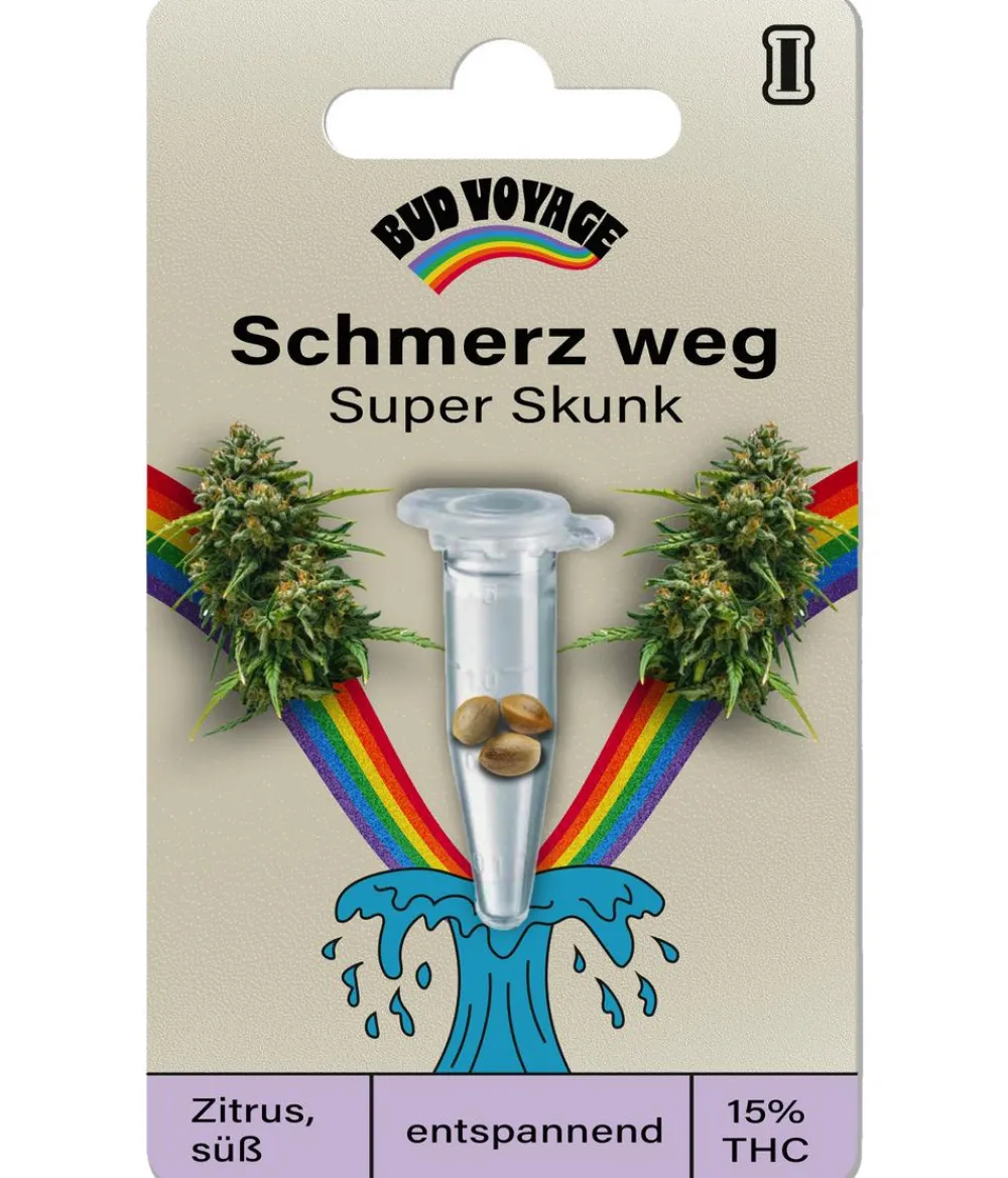 Bud Voyage Hanfsamen Schmerz weg Super Skunk, 3 Stk. Outlet