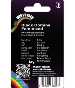 Bud Voyage Hanfsamen Tiefschlaf Black Domina, 3 Stk. New