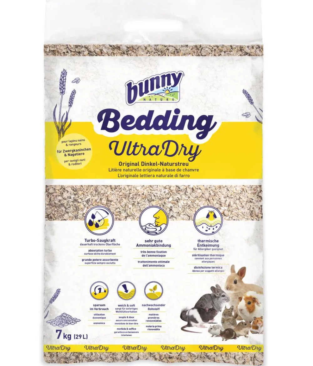 bunny® Bedding Kleintierstreu & Stroh > Bunny Bedding Dinkel-Naturstreu UltraDry, 7 kg