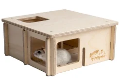 bunny® NATURE by puppijames Nagerspielzeug - Labyrinth Mini, ca. B24/H10/T24 cm Beige