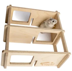 bunny® NATURE by puppijames Nagerspielzeug - Labyrinth Mini, ca. B24/H10/T24 cm Beige