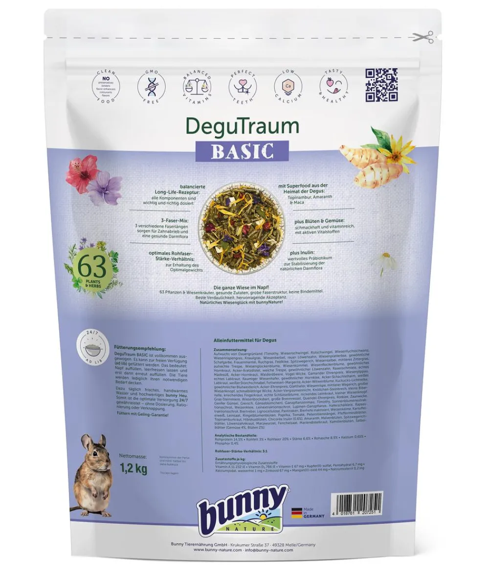 bunny NATURE Kleintierfutter - bunny® NATURE Degufutter DeguTraum BASIC