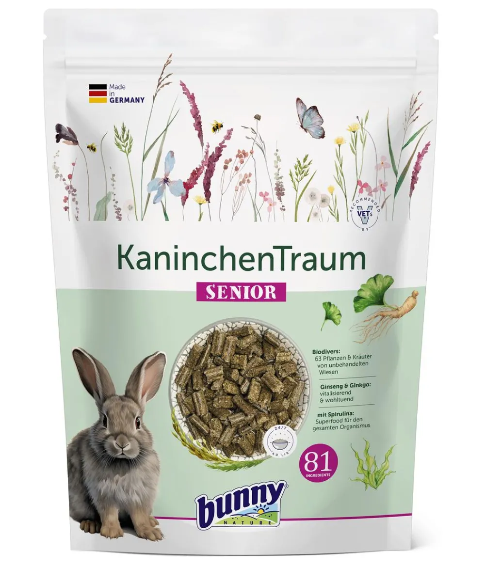 bunny NATURE Kleintierfutter - bunny® NATURE Kaninchenfutter KaninchenTraum SENIOR