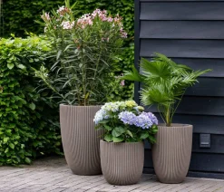 Capi Europe Kunststoff-Topf Groove hoch, konisch Taupe Outlet