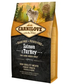 Carnilove Trockenfutter für Hunde Large Breed Adult, Lachs & Truthahn