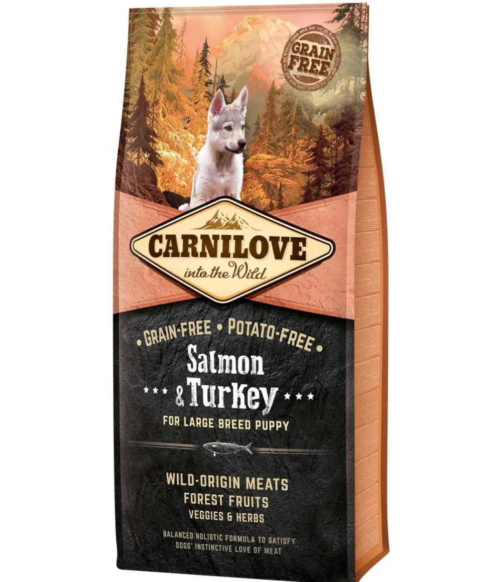 Carnilove Trockenfutter für Hunde Large Breed Puppy, Lachs & Truthahn Outlet
