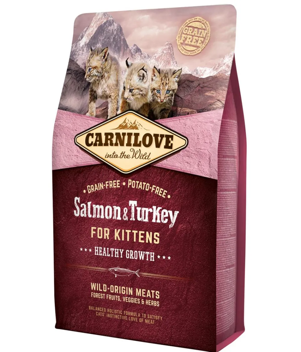 Carnilove Trockenfutter für Katzen Kitten, Lachs & Truthahn New