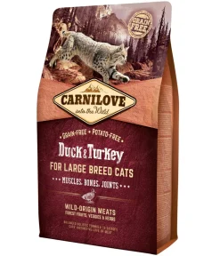 Carnilove Trockenfutter Katze > Trockenfutter für Katzen Large Breed Adult, Ente & Truthahn